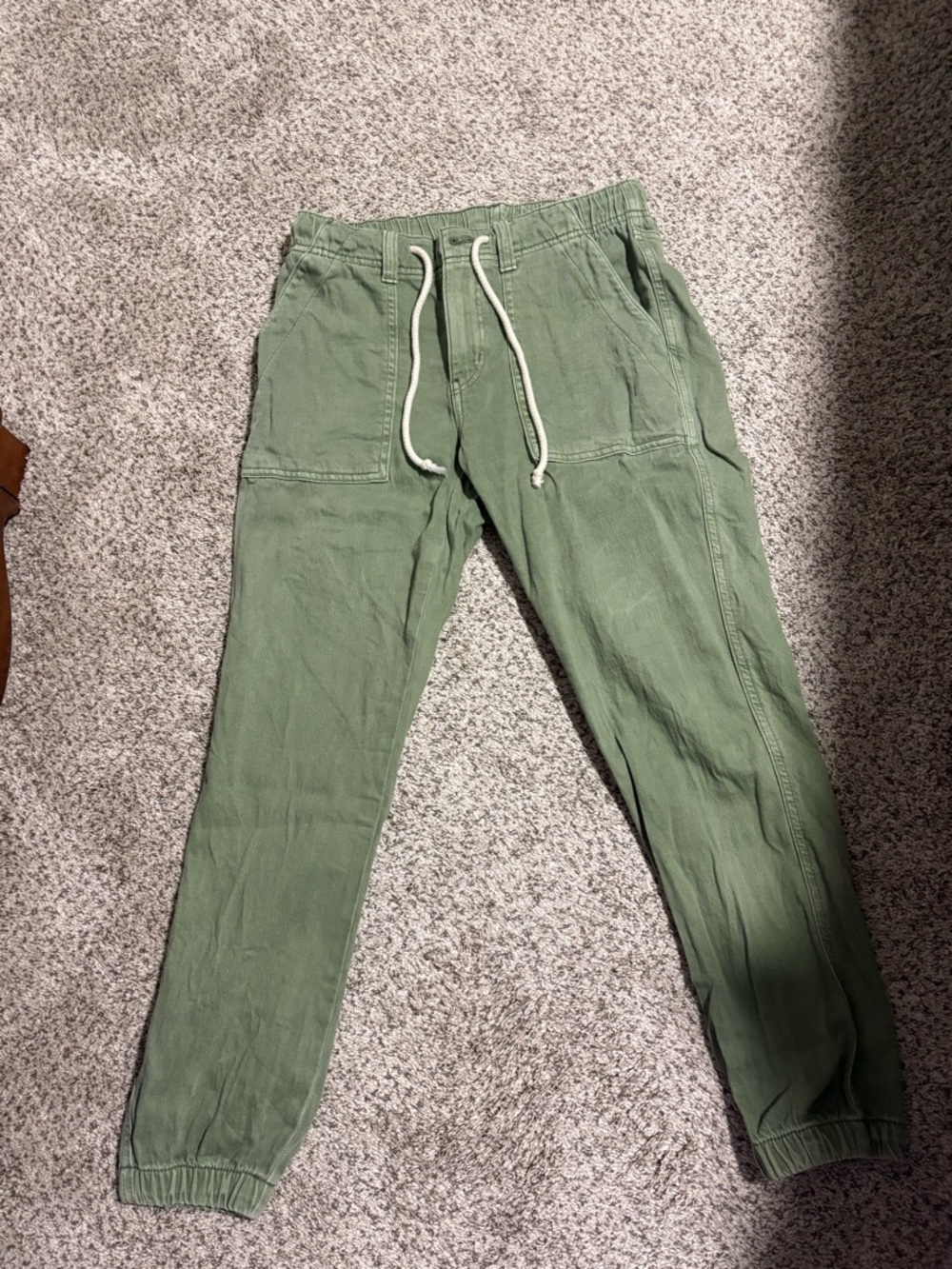 Women’s American Eagle Olive Drawstring Jogger Pants Size 2